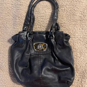 B Makowsky leather hobo